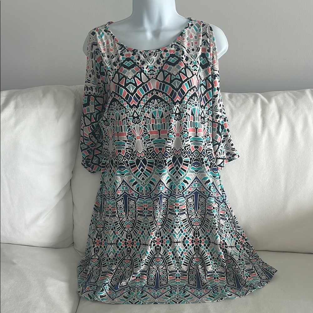 Tart Geometric Patterned Dress XS